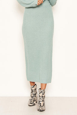 Duck Egg Knit Skirt