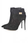 Buckle Ankle Pointy Heeled Boot