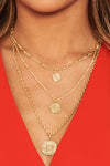 Gold Coin Layered Chain