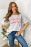 Grey Harvard Oversized Tee