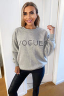 Grey Metallic Vogue Sweatshirt