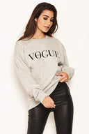 Grey Printed Sweatshirt