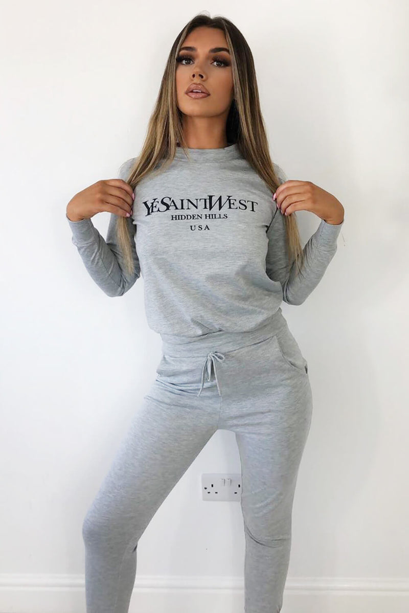 Grey YSW Loungewear Set