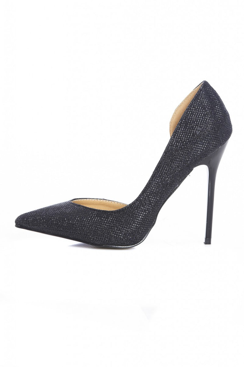 Shimmer Court Pointy Heeled Shoe