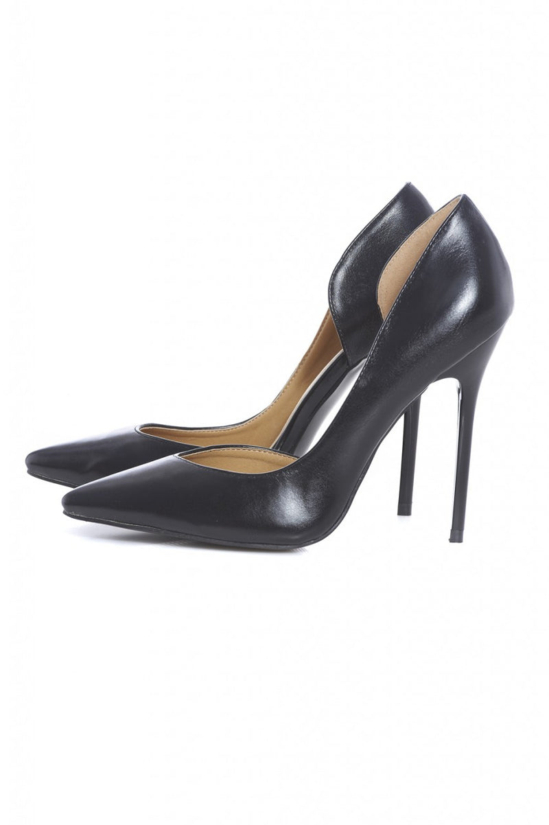 Patent Court Pointy Heeled Shoe