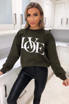 Khaki LOVE Sweatshirt