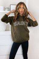 Khaki Saint Oversized Hoodie