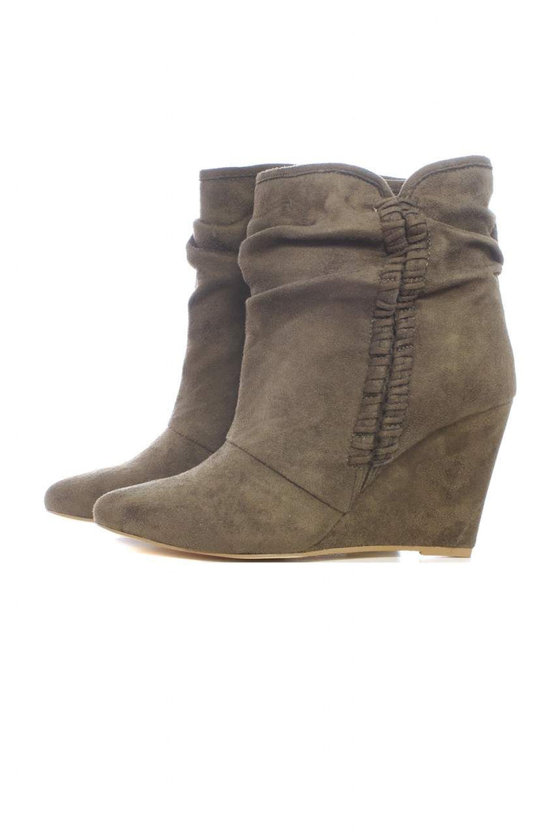 Faux Suede Wedges