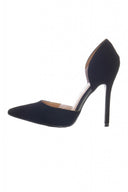 Black Perspex Insert Court Shoes