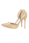 Nude Perspex Insert Court Shoes