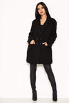 Black Teddy Faux Fur Coat