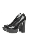 Block Heel  Peep Toe Shoe