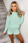 Mint Knitted Shorts