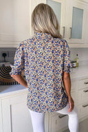 Multi Floral Short Sleeve Shirt