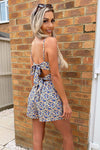 Multi Floral Tie Back Playsuit