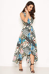 Multi V Neck Maxi Dress