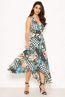 Multi V Neck Maxi Dress