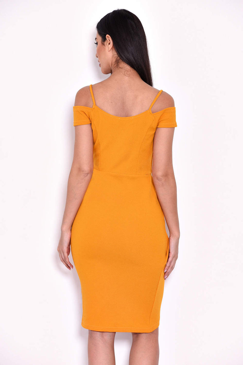 Mustard Wrap Around Dress