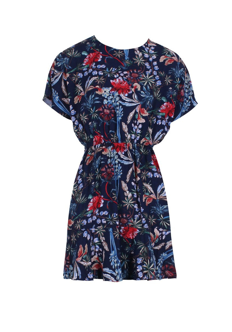 Navy Floral Summer Dress