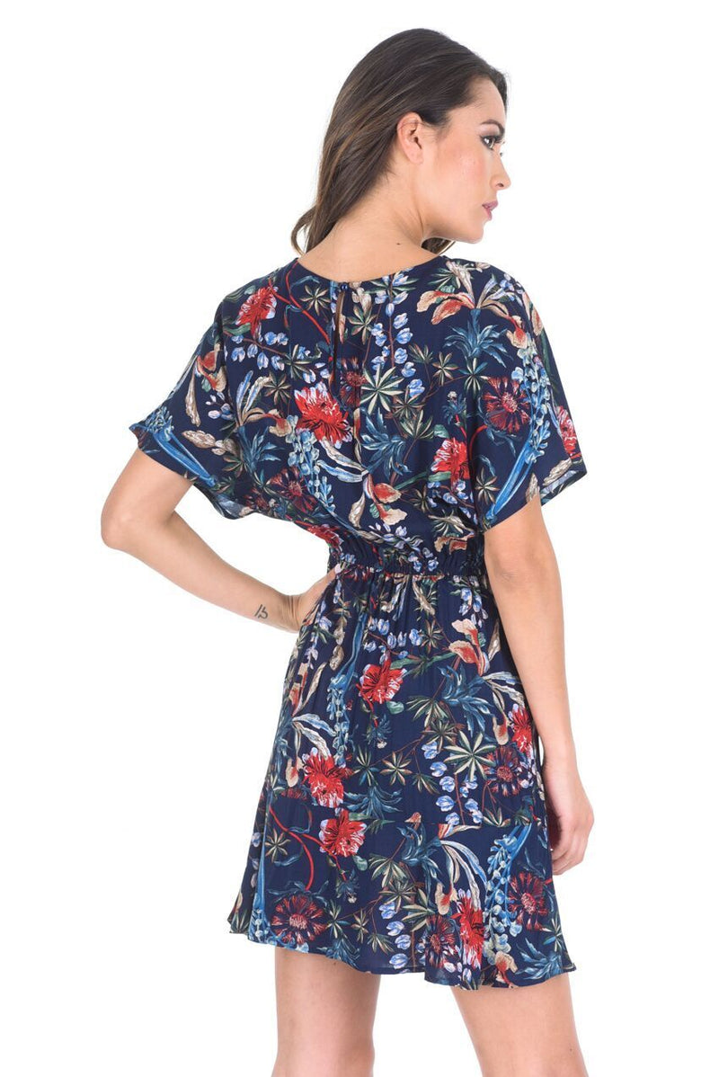 Navy Floral Summer Dress