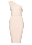 Pink One Shoulder Midi Bodycon