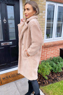 Oatmeal Faux Fur Teddy Coat