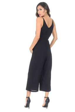 Black Spaghetti Strap Jumpsuit