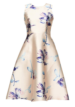 Pink Printed Skater Dress