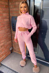 Pink Soft High Neck Lounge Suit