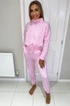 Pink Soft High Neck Lounge Suit