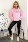 Pink Jadore Oversized Hoodie