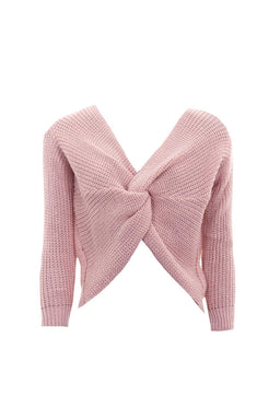 Pink Reversible Twist Knot Jumper