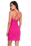 Pink Sweetheart Neckline Mini Dress