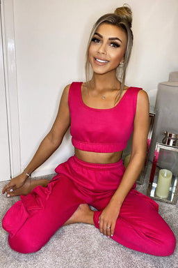 Pink Two Piece Lounge Set