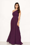 Plum One Shoulder Maxi Dress