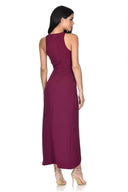 Plum Sequin Maxi Dress