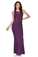 Plum Slinky Maxi Dress