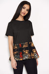 Printed Frill T-Shirt