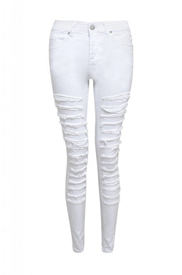 White Ripped Jeans