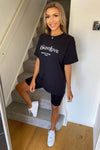 Black Saint West Love Slogan T-shirt