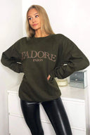 Khaki J'adore Sweatshirt