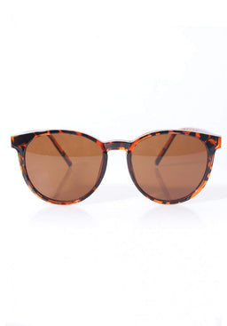 Tortoise Shell Round Sunglasses