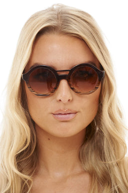 Striped Retro Sunglasses