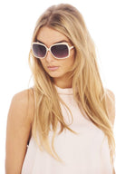 Cream Square Sunglasses
