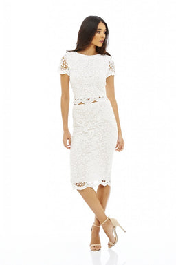 Short Sleeve Crochet Co-Ord