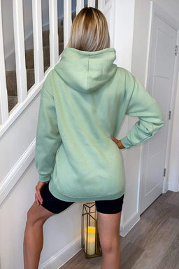 Sage Cest La Vie Oversized Hoodie