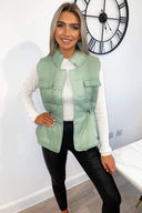 Sage Puffer Gilet