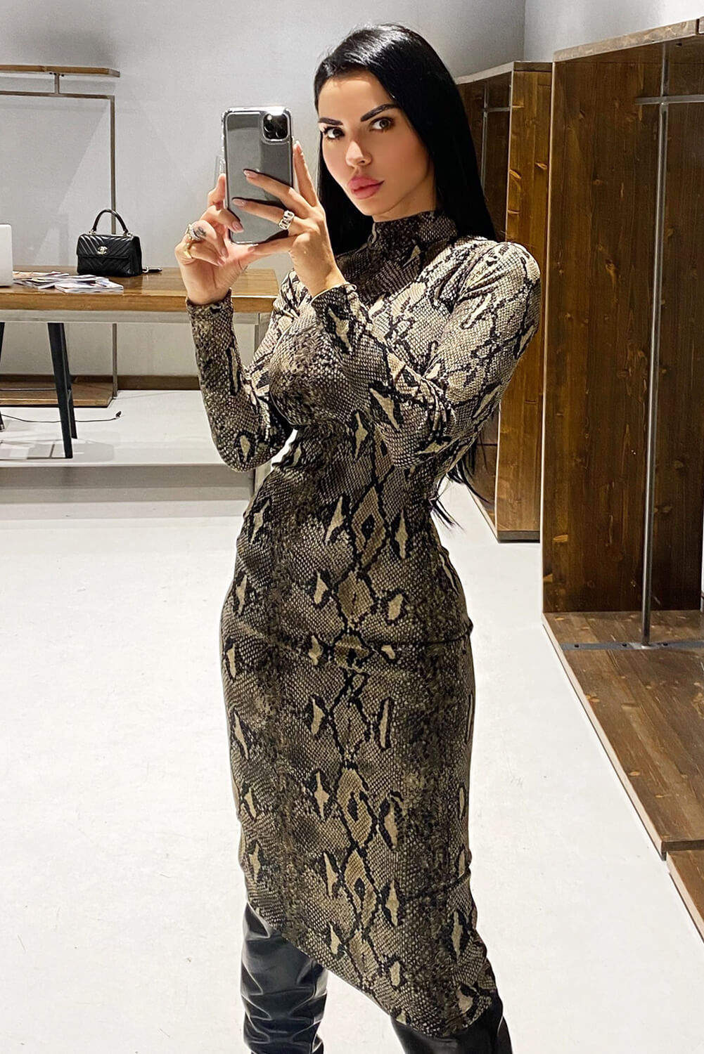 snake print dress midi Snake Print Midi Dress | Snake Print Bodycon Midi Dress