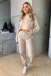 Stone Cropped Hoodie Lounge Set