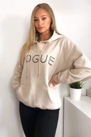 Stone Metallic Vogue Oversized Hoodie